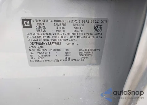 2011 Cadillac Srx Luxury Collection from USA, damaged, VIN 3GYFNAEYXBS675957